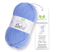 MeriWoolArt® Sock Wool 4-Ply - 100 g Merino Wool Yarn for Knitting & Crocheting, 75% Virgin Wool (Superwash), 25% Polyamide, 420 m - Ideal for Socks for Men and Women, Sweaters & Cardigans 4617