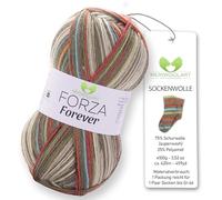 MeriWoolArt Sock Yarn, 75% Virgin Wool, 25% Polyamide, 420m, 100g, 4-Ply Merino Wool for Knitting (VARIEGATED-2714)