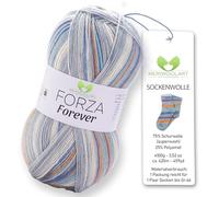 MeriWoolArt Sock Yarn, 75% Virgin Wool, 25% Polyamide, 420m, 100g, 4-Ply Merino Wool for Knitting (VARIEGATED-2713)