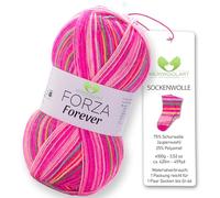 MeriWoolArt Sock Yarn, 75% Virgin Wool, 25% Polyamide, 420m, 100g, 4-Ply Merino Wool for Knitting (VARIEGATED-2707)