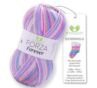 MeriWoolArt Sock Yarn, 75% Virgin Wool, 25% Polyamide, 420m, 100g, 4-Ply Merino Wool for Knitting (VARIEGATED-2712)