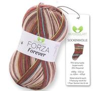 MeriWoolArt Sock Yarn, 75% Virgin Wool, 25% Polyamide, 420m, 100g, 4-Ply Merino Wool for Knitting (VARIEGATED-2703)