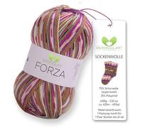 MeriWoolArt Sock Yarn, 75% Virgin Wool, 25% Polyamide, 420m, 100g, 4-Ply Merino Wool for Knitting (VARIEGATED-2513)