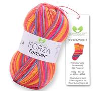 MeriWoolArt Sock Yarn, 75% Virgin Wool, 25% Polyamide, 420m, 100g, 4-Ply Merino Wool for Knitting (VARIEGATED-2705)
