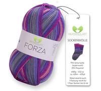 MeriWoolArt Sock Yarn, 75% Virgin Wool, 25% Polyamide, 420m, 100g, 4-Ply Merino Wool for Knitting (VARIEGATED-2501)