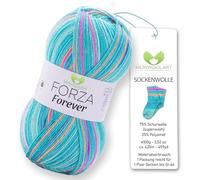 MeriWoolArt Sock Yarn, 75% Virgin Wool, 25% Polyamide, 420m, 100g, 4-Ply Merino Wool for Knitting (VARIEGATED-2711)