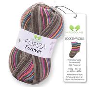 MeriWoolArt Sock Yarn, 75% Virgin Wool, 25% Polyamide, 420m, 100g, 4-Ply Merino Wool for Knitting (VARIEGATED-2702)