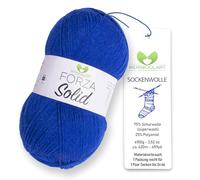 MeriWoolArt Sock Yarn, 75% Virgin Wool Superwash, 100g/420m, Purple, 4-Ply for Socks and Sweaters (Blue-4619)