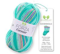 MeriWoolArt® Sock Yarn with 4 Threads - 100g Merino Wool Yarn for Knitting & Crocheting, 75% Virgin Wool (superwash), 25% Polyamide, 420m - Ideal for Socks for Men and Women, Sweaters & Cardigans 2708