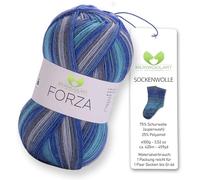 MeriWoolArt® Sock Yarn with 4 Threads - 100g Merino Wool Yarn for Knitting & Crocheting, 75% Virgin Wool (superwash), 25% Polyamide, 420m - Ideal for Socks for Men and Women, Sweaters & Cardigans 2502