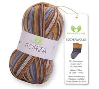 MeriWoolArt® Sock Yarn with 4 Threads - 100g Merino Wool Yarn for Knitting & Crocheting, 75% Virgin Wool (superwash), 25% Polyamide, 420m - Ideal for Socks for Men and Women, Pullovers & Cardigans