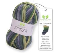 MeriWoolArt® Sock Yarn with 4 Threads - 100g Merino Wool Yarn for Knitting & Crocheting, 75% Virgin Wool (superwash), 25% Polyamide, 420m - Ideal for Socks for Men and Women, Sweaters & Cardigans 2505