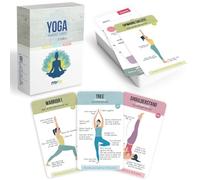 Merka Yoga Cards - 50 Flash Cards with Yoga Poses, Exercises & Positions for Women Beginners