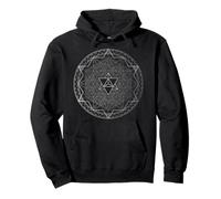 Merkaba Geometric Star Mandala Sacred Symmetry Design Pullover Hoodie