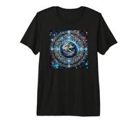 Merkabah Grid Metatron's Cube Earth Sacred Geometry Premium T-Shirt