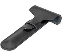 MERKUR Leather Case Black 5002, Shaving Accessories, Ideal for Wet Shaving, Cowhide Leather, Made in Germany, black, 1 stück (1er Pack), Traditional
