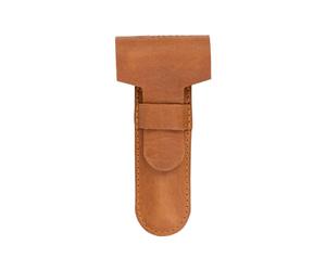 MERKUR Leather Razor Case - Brown Cowhide, Fits All MERKUR Razors Except 24001, Up to 110 mm