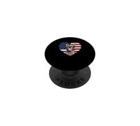Merle Chihuahua American Flag Dog USA Pride PopSockets Adhesive PopGrip