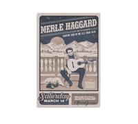 Merle Haggard Canvas Poster Picture Print Canvas Poster Wall Paint Art Posters Decor Modern Home Artworks 16x24inch(40x60cm)