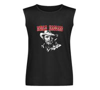 Merle Haggard Country Music Sleeveless T-Shirt Black Unisex Mens Vest Tank Tops Tee M