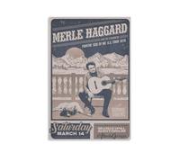 Merle Haggard Poster Canvas Wall Art For Room Aesthetic And Decor Poster For Bedroom Kitchen Bathroom Living Room Office Decor 16x24inch(40x60cm) Unframe-style