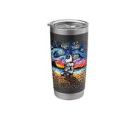 Merle Shetland Sheepdog Starry Night Sheltie Dog Artwork Stainless Steel Insulated Tumbler