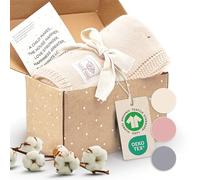 Merle Toys® Premium Cotton Baby Blanket for Newborn Soft, GOTS & OEKO-TEX Certified, 100% Organic Cellular Blankets Baby, Breathable Knitted Newborn Blanket, Cozy All-Season Comfort, Pearl White