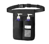Merleu Massage Bottle Holster with Multiple Pockets Design,Machine Washable Massage Lotion Holster with Air Mesh,Heavy Duty Adjustable Strap and Durable Massage Oil Holster，for Massage Therapist