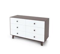 Merlin 6 Drawer Dresser Sparrow Base White one size