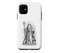 Merlin Arthurian Wizard Sacred Magic Fantasy Line Art Case for iPhone 11