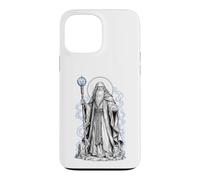 Merlin Arthurian Wizard Sacred Magic Fantasy Line Art Case for iPhone 13 Pro Max