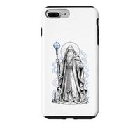 Merlin Arthurian Wizard Sacred Magic Fantasy Line Art Case for iPhone 7 Plus/8 Plus