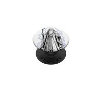 Merlin Arthurian Wizard Sacred Magic Fantasy Line Art PopSockets Adhesive PopGrip