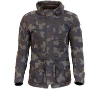 Merlin Belmot Camo Motorcycle Waxed Jacket, dark blue, size M