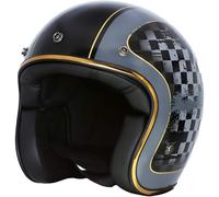 Merlin Blackbird Racer Jet Helmet, black, size S for Men
