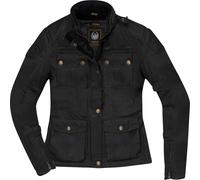 Merlin Buxton II Ladies Motorcycle Waxed Jacket, black, size L