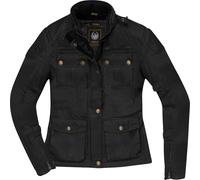 Merlin Buxton II Ladies Motorcycle Waxed Jacket, black, size S