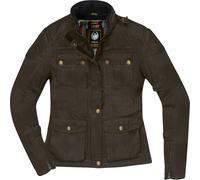 Merlin Buxton II Ladies Motorcycle Waxed Jacket, green, size L for Women