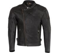 Merlin Chester D3O Cafe Motorcycle Leather Jacket, black, size L for Men