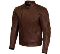 Merlin Chester D3O Cafe Motorcycle Leather Jacket, brown, size L for Men