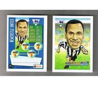 MERLIN FA Premier League 1996 football card No 40 Newcastle United LES FERDINAND