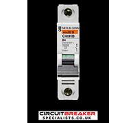 MERLIN GERIN C60HB 4 AMP TYPE B SINGLE POLE 10 KA 240V MCB CIRCUIT BREAKER 25841