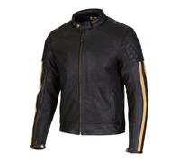 Merlin Icon D3O Moto Motorcycle Motorbike Leather Jacket Black / Gold