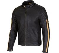 Merlin Icon D3O perforated Motorcycle Leather Jacket, black/gold, size 50