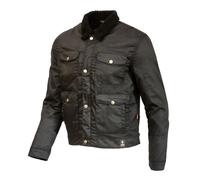 Merlin Millington D3O Borg Black Waxed Cotton Motorcycle Jacket New