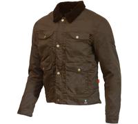 Merlin Millington D3O Motorcycle Waxed Jacket, green, size L for Men