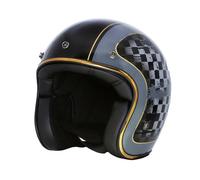 Merlin Blackbird Racer Jet Helmet, black, size L for Men
