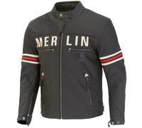 Merlin Revival D3O perforated Motorcycle Leather Jacket, Vintage Black, size 44
