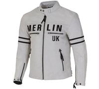 Merlin Revival D3O perforated Motorcycle Leather Jacket, white, size 44