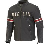 Merlin Revival D3O perforated Motorcycle Leather Jacket, Vintage Black, size 40